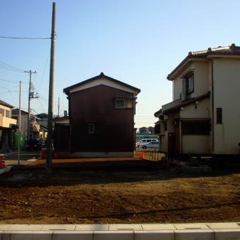 ６：曳家工事　仮置き・養生